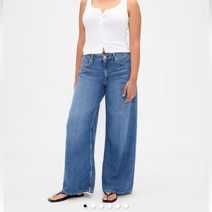 Mid rise baggy jeans (Tall size)